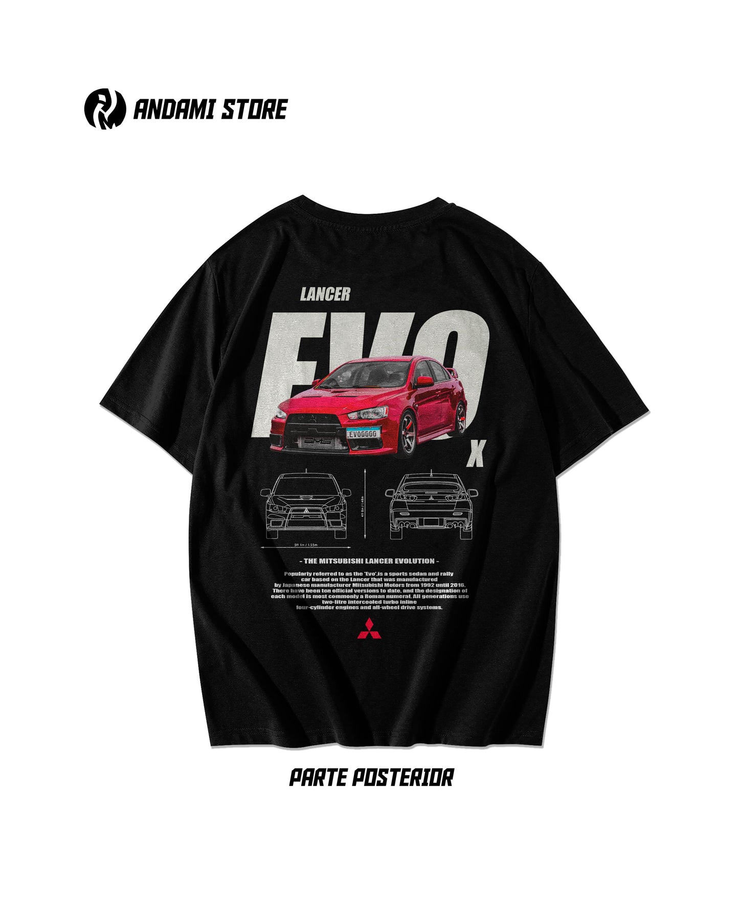 Camiseta Mitsubishi Lancer Evo X