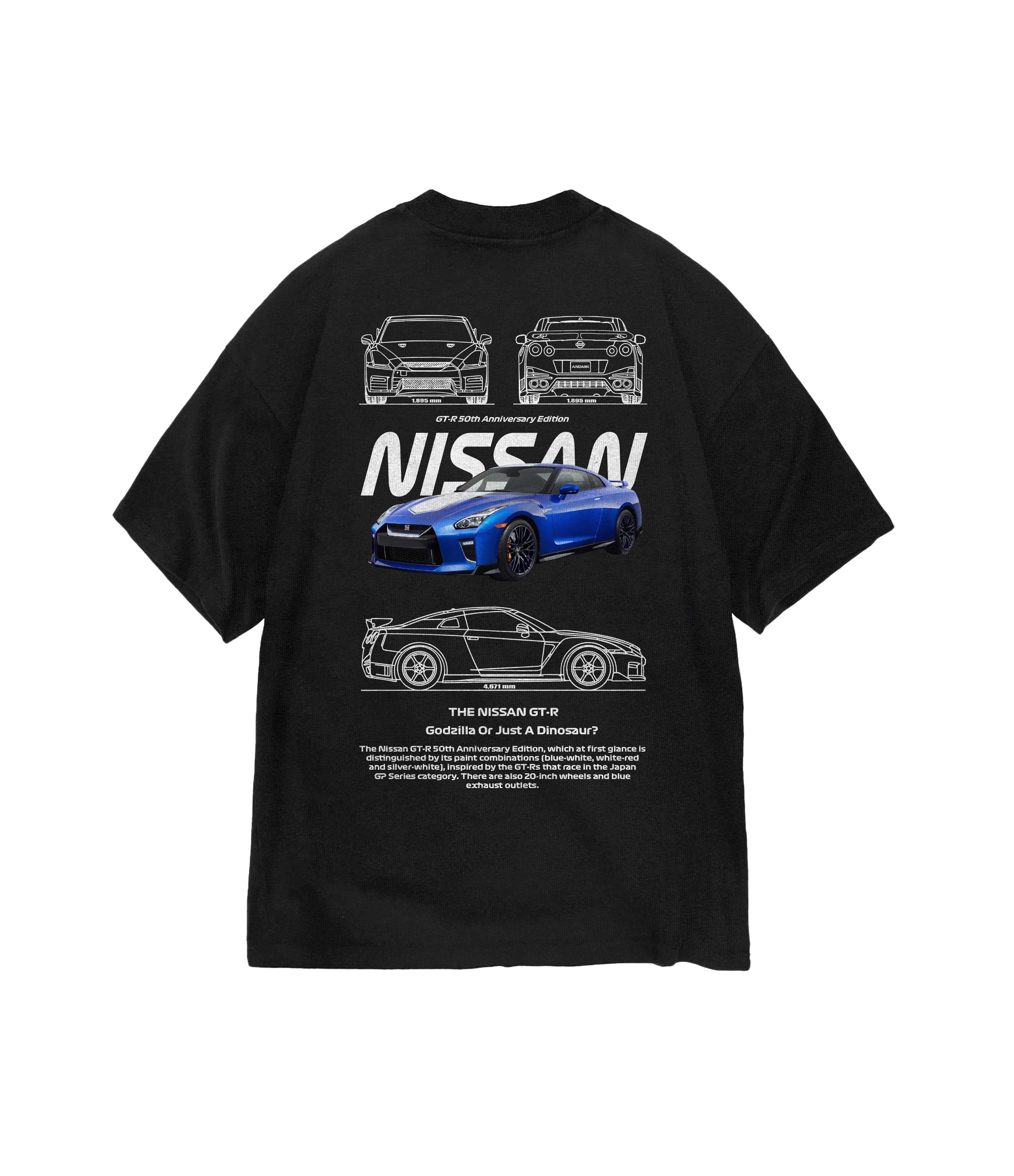 Nissan Gtr 50th anniversary edition - camiseta