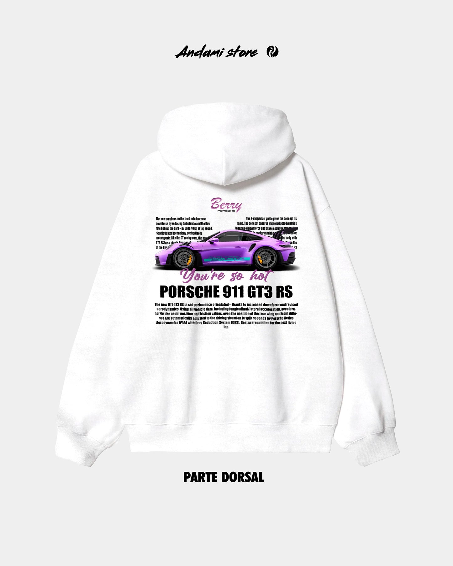 Hoodie Berry Porsche