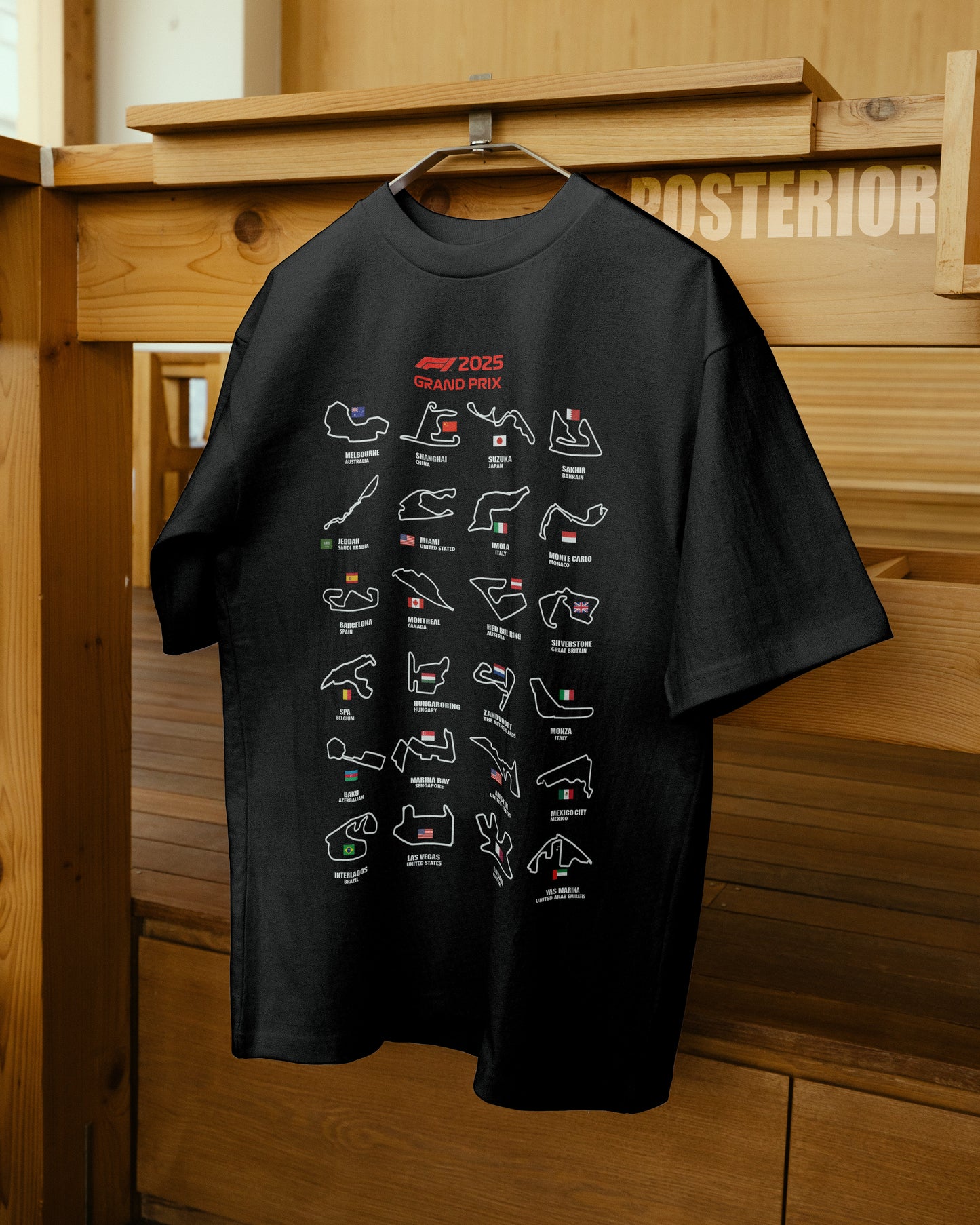 Calendario 2025 F1 - Camiseta