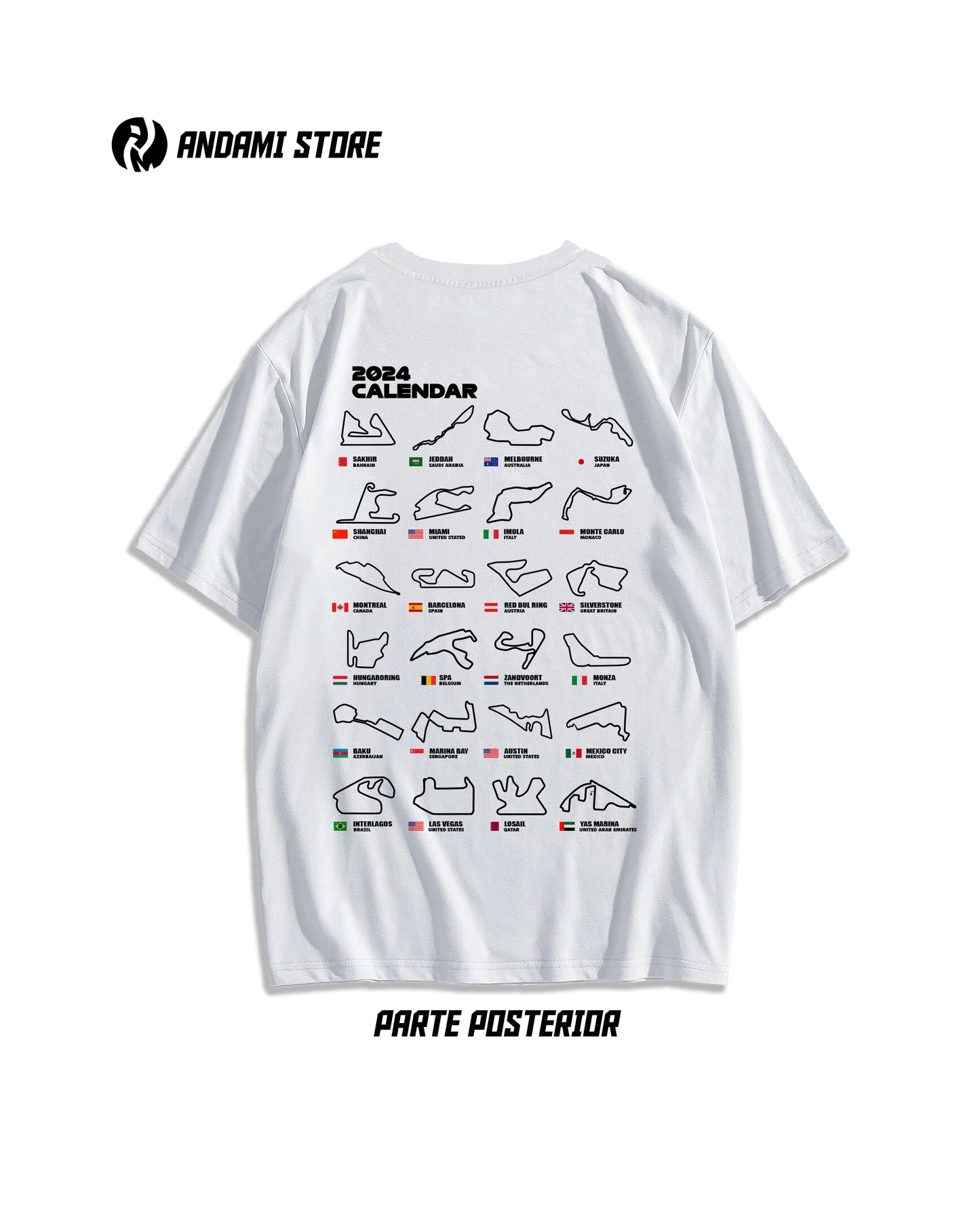 Camiseta Calendario F1 2024