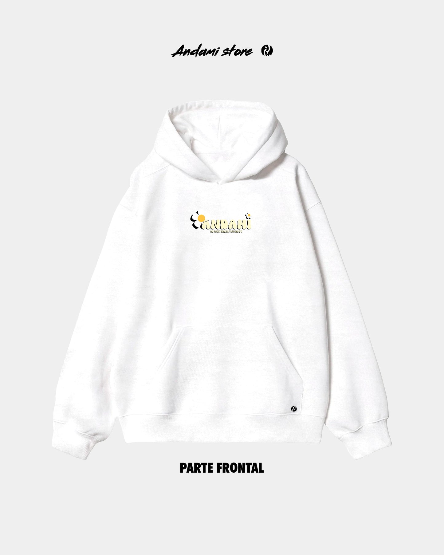 Unisex white daisies hoodie