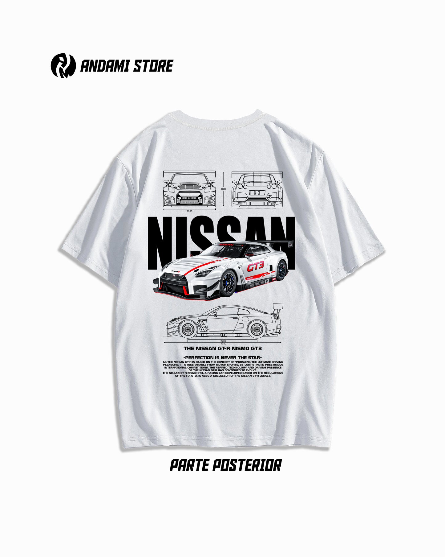 Camiseta Nissan GT-R gt3