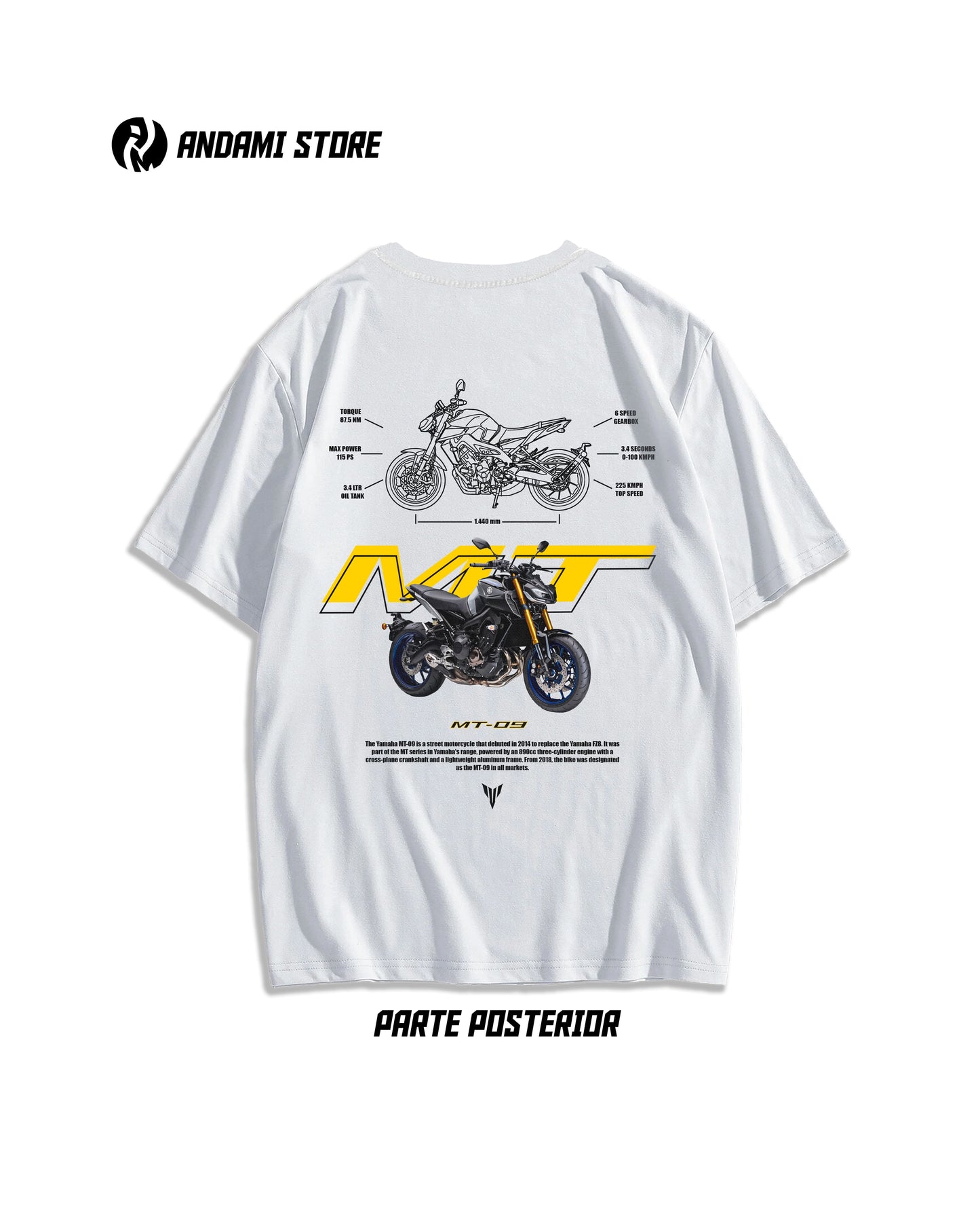 Camiseta yamaha MT09