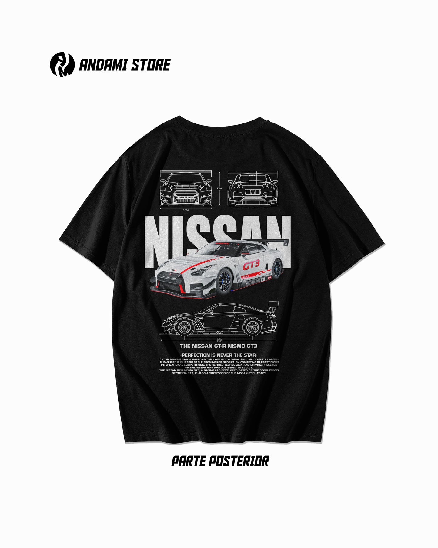 Camiseta Nissan GT-R gt3