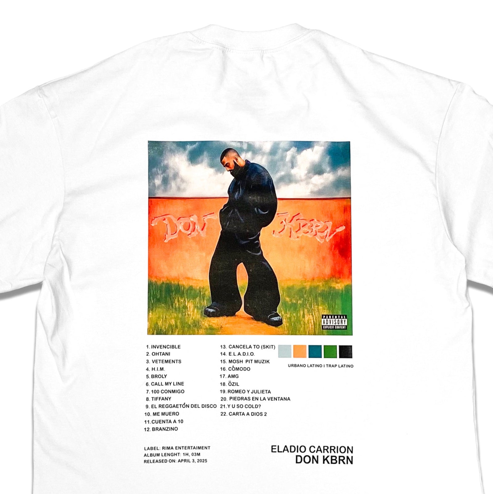 Tracklist Eladio - Camiseta