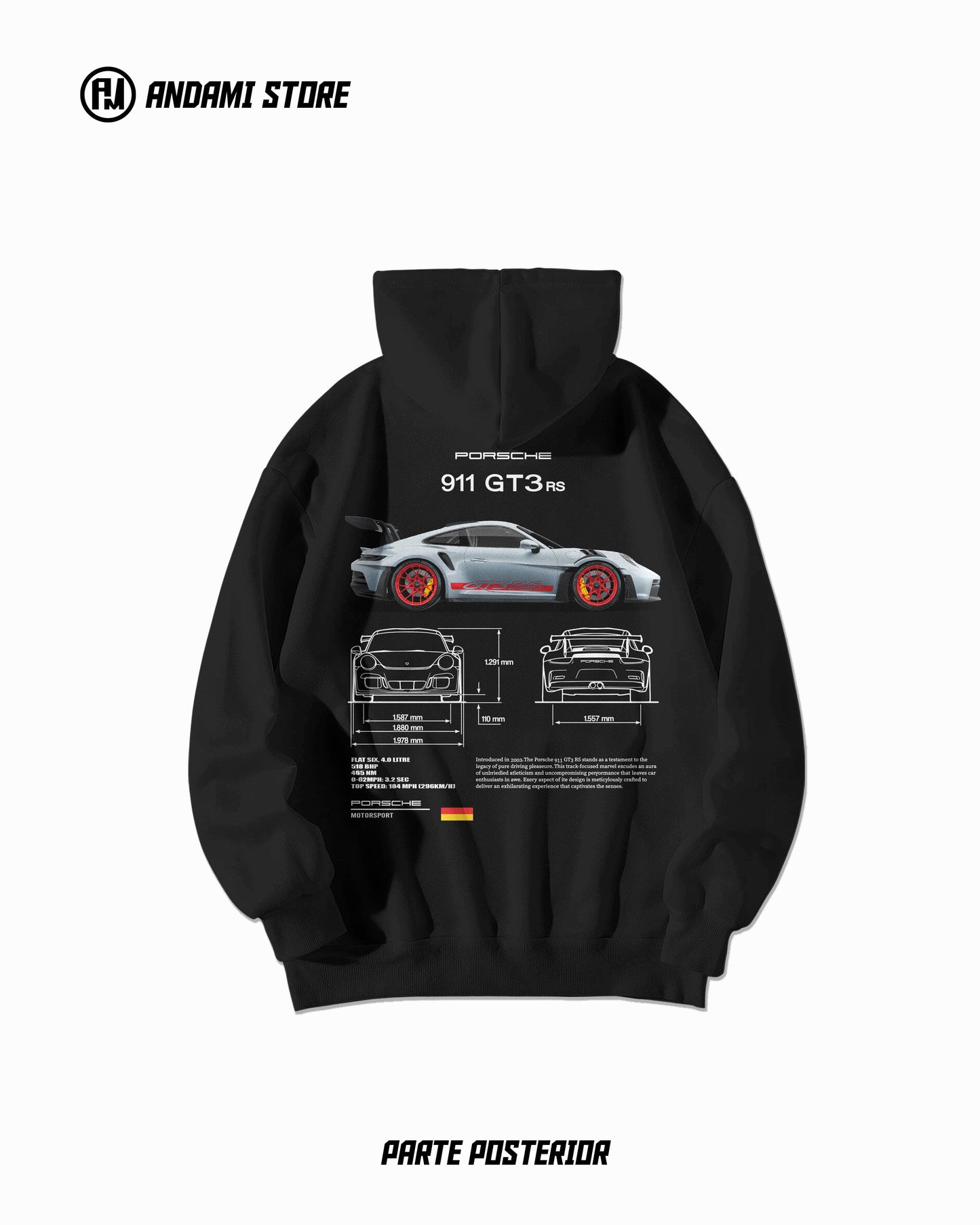 Hoodie Porsche GT3 Rs Motorsport