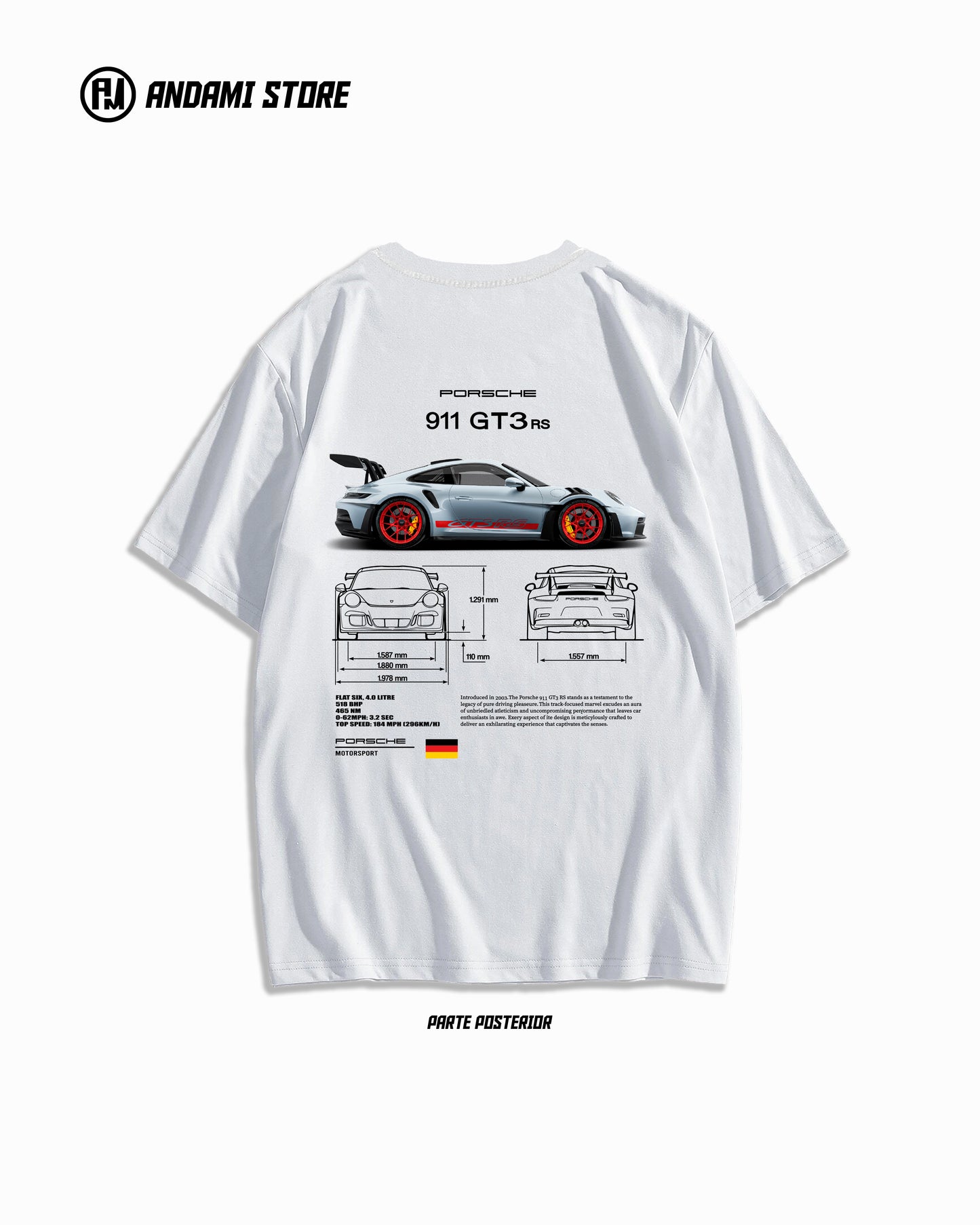 Camiseta Porsche GT3 Rs Motorsport