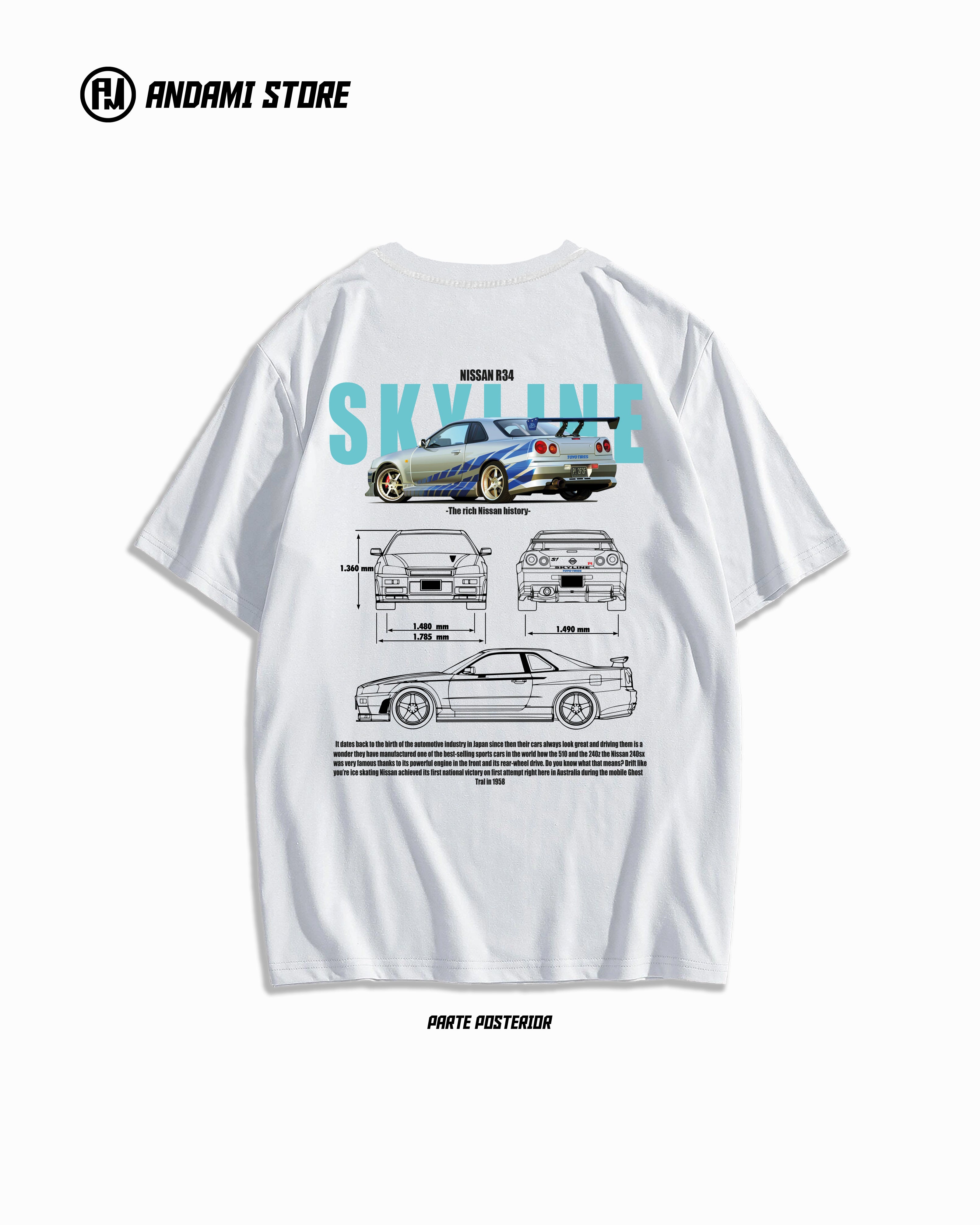 Nissan Skyline r34 - Camiseta