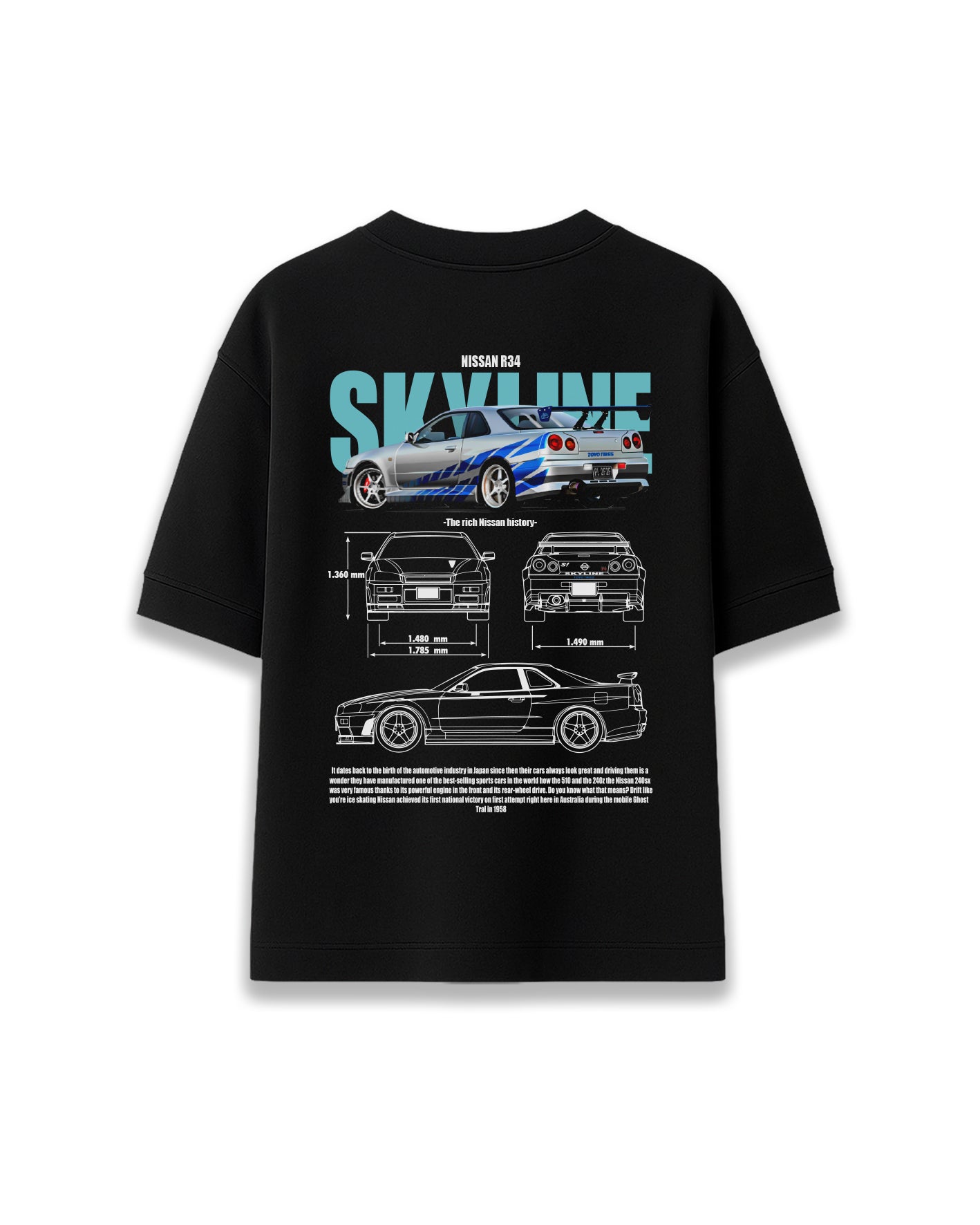 Nissan Skyline r34 - Camiseta