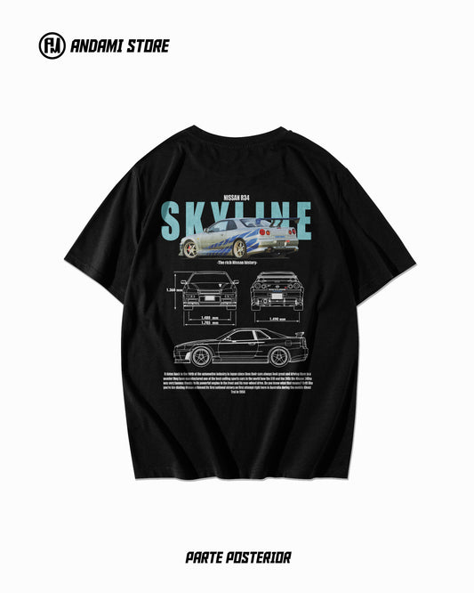 Camiseta Nissan Skyline r34