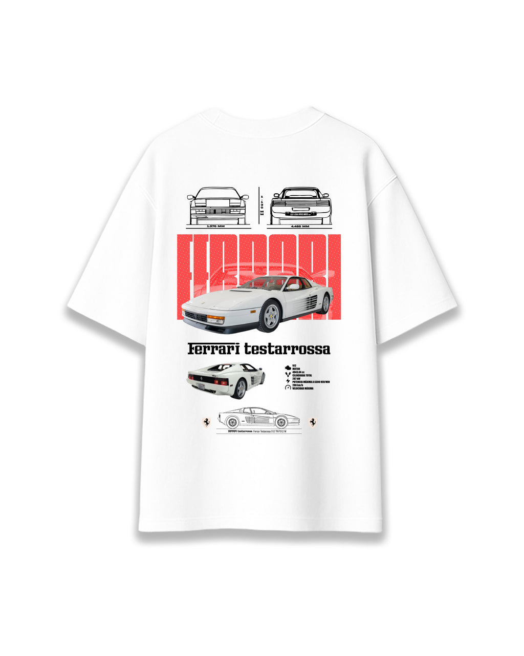 FERRARI TESTARROSA - CAMISETA