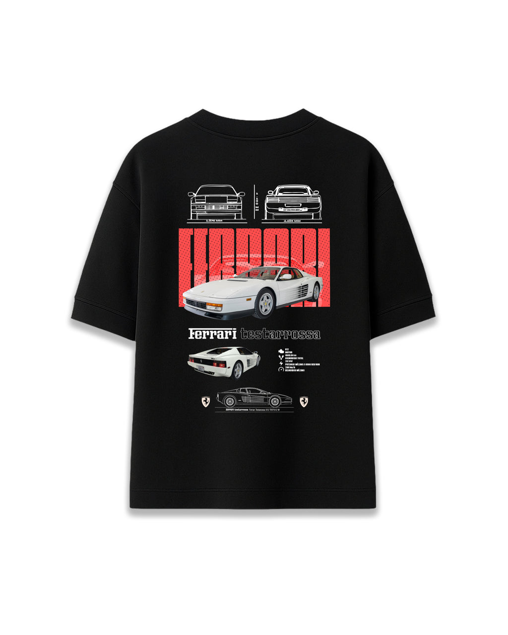 FERRARI TESTARROSA - CAMISETA