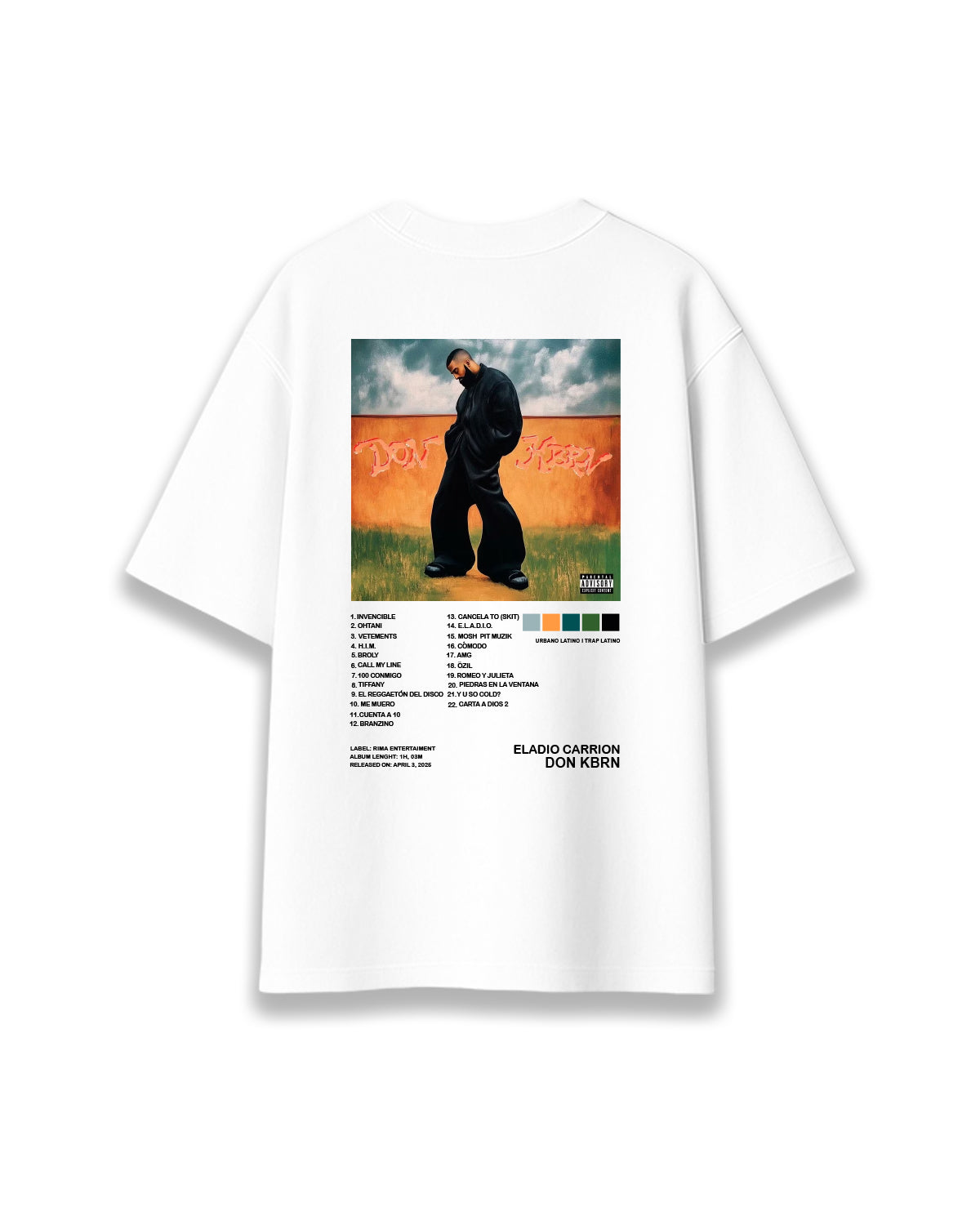 Tracklist Eladio - Camiseta